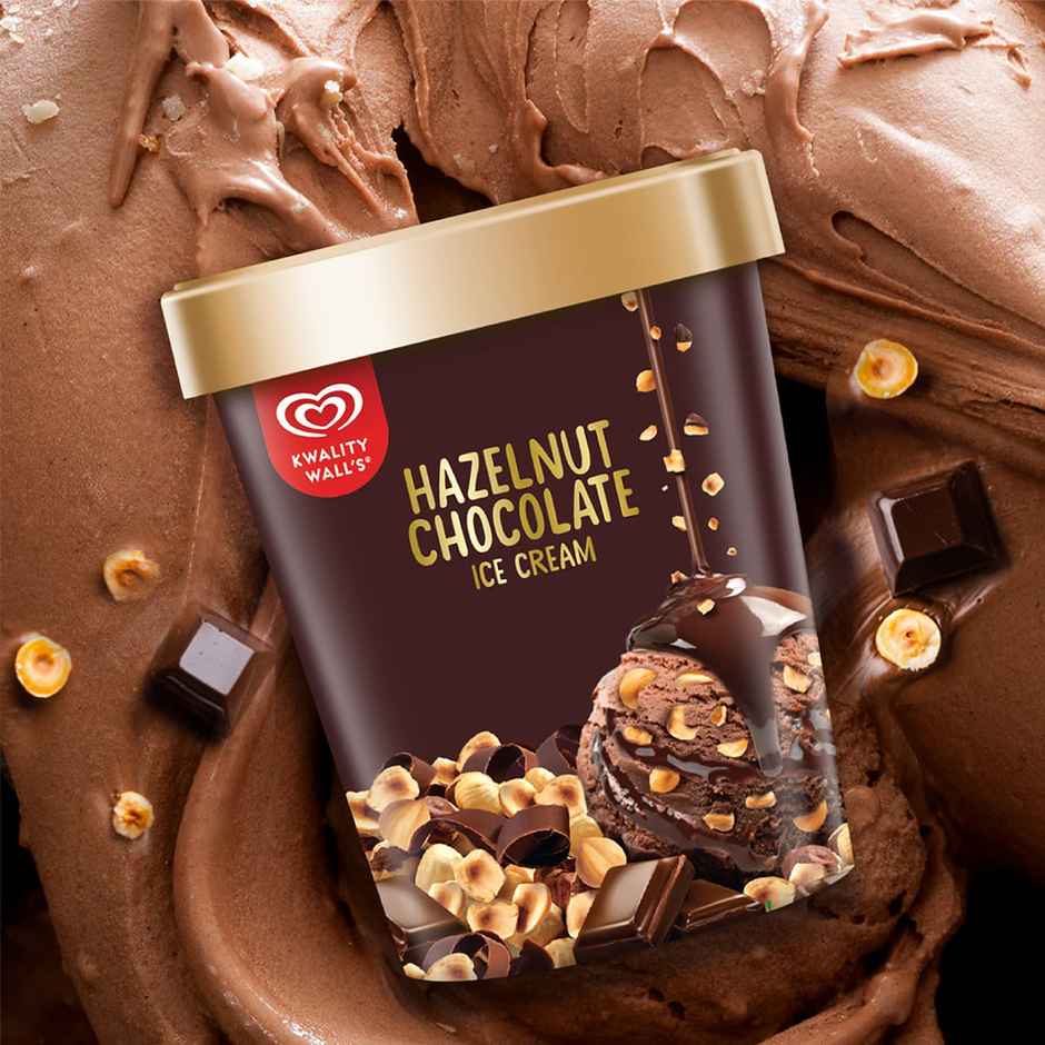 Kwality Wall's Hazelnut Chocolate Ice Cream Tub
