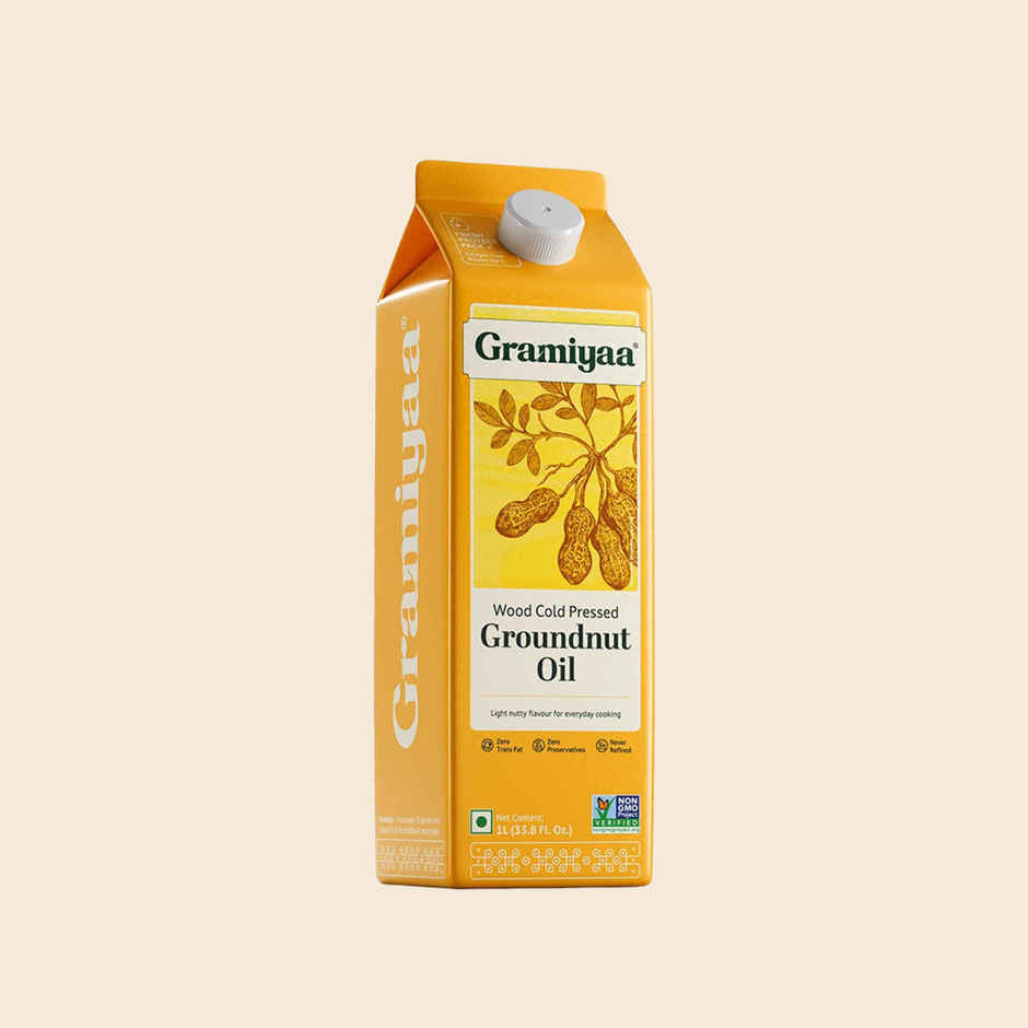 Gramiyaa Groundnut (Peanut) Cold Pressed Oil | Healthy Cooking Oil