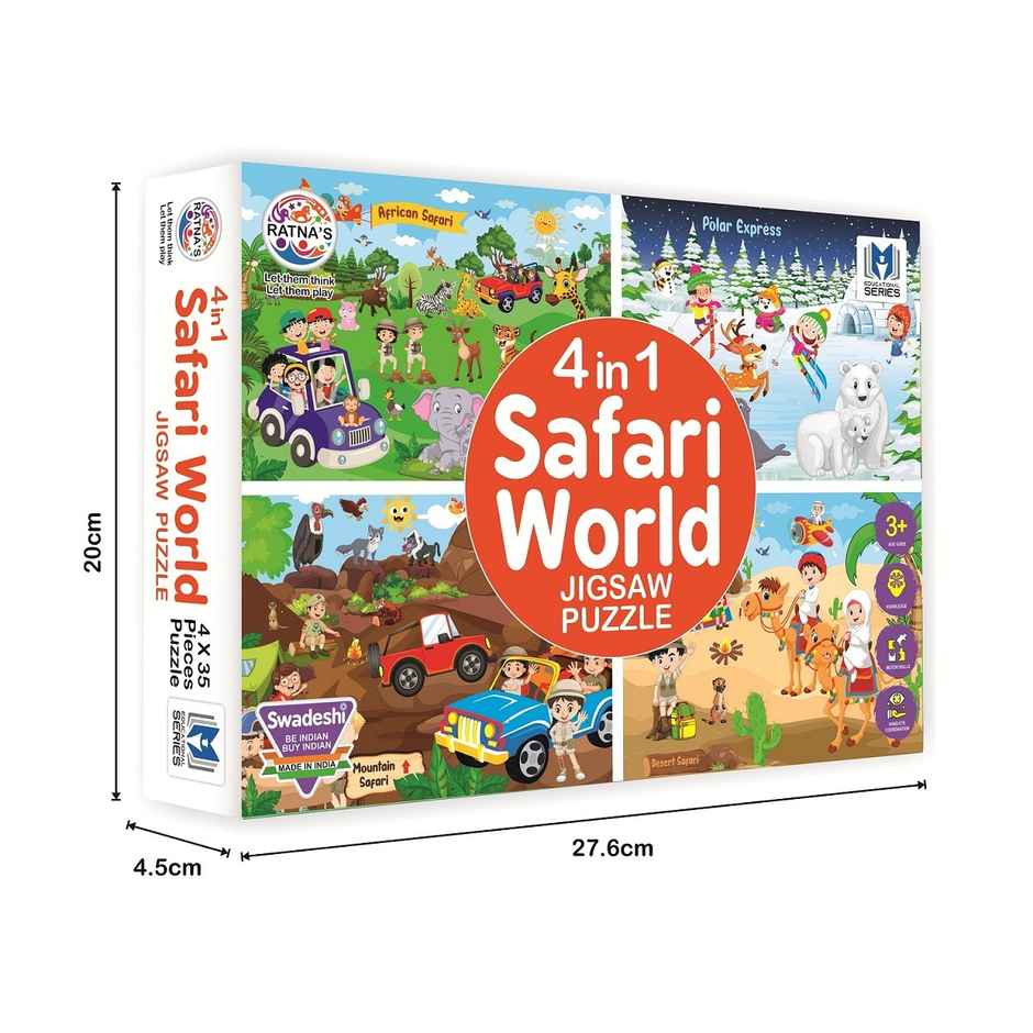 Ratna's 4In1 Safari World Puzzle