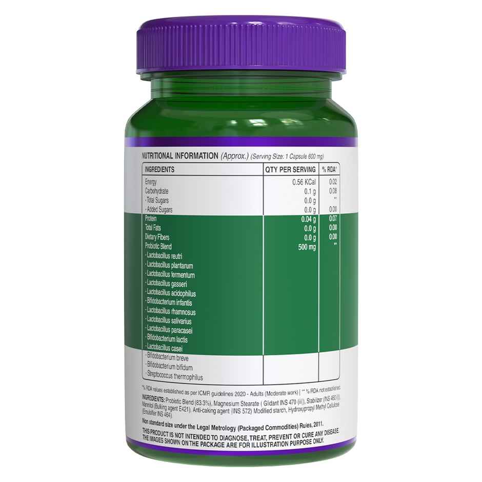 Pure Nutrition Progut 50 Billion CFU Probiotic & Prebiotic Supplement - 60 VEG Caps 14 Strains