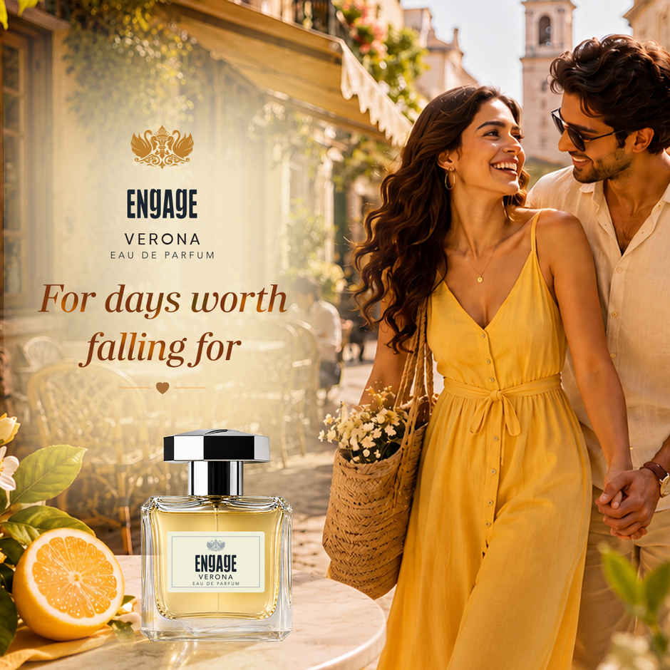 Engage Verona Eau De Parfum for Women | Long Lasting Perfume | Citrus Fruity