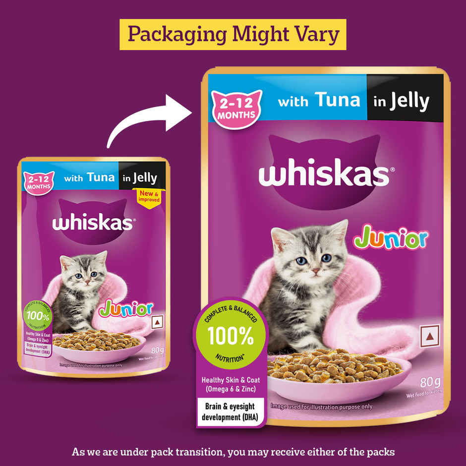 Whiskas Junior Tuna in Jelly Wet Cat Food