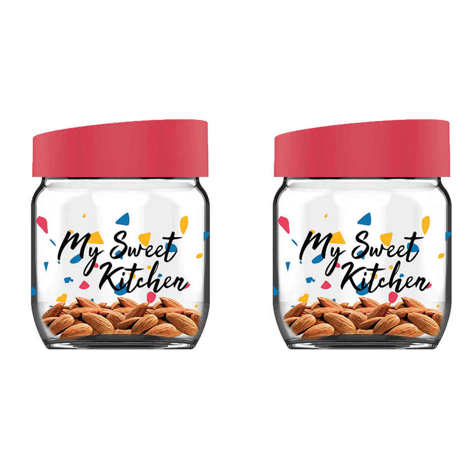 BAY6 Imported Glass Jar Set - 425 ml - (2pc)