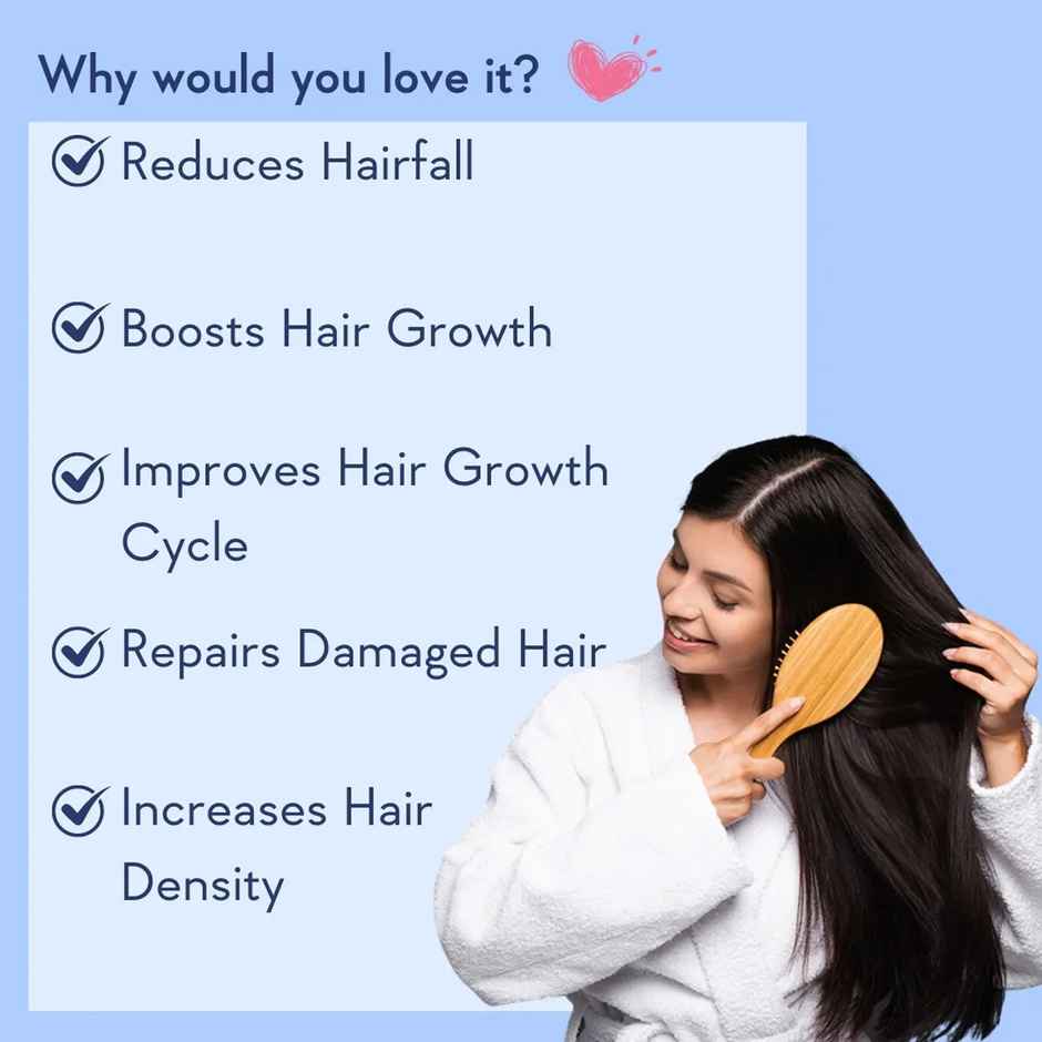 Wishcare Hair Growth Serum Concentrate - Resdensyl, Anagain, Caffeine, Biotin, Keratin & Rice Water