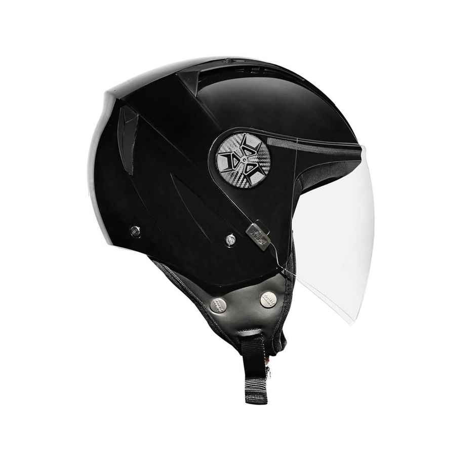 Studds Vogue Isi Certified Open Face Motorcycle Helmet For Men And Women With Visor (Black - L)