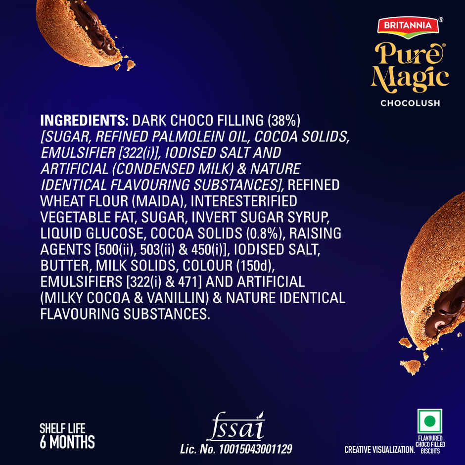 Britannia Pure Magic Chocolush Choco Filled Cookie