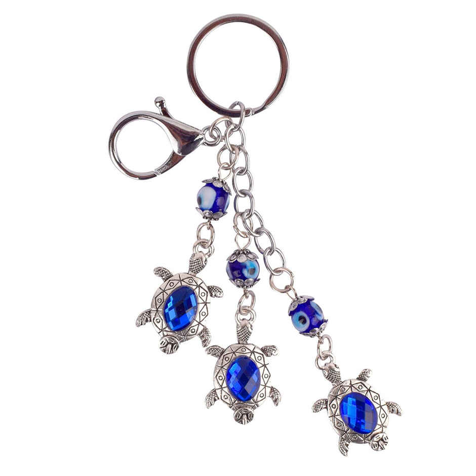 Turtle Evil Eye Keychain | Satvik Gifting