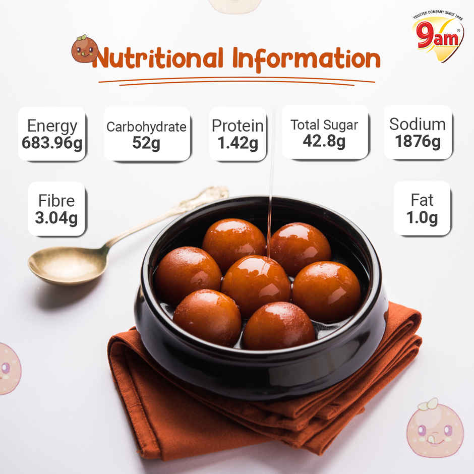 9am Gulab Jamun Instant Mix, Quick & Easy Dessert Mix