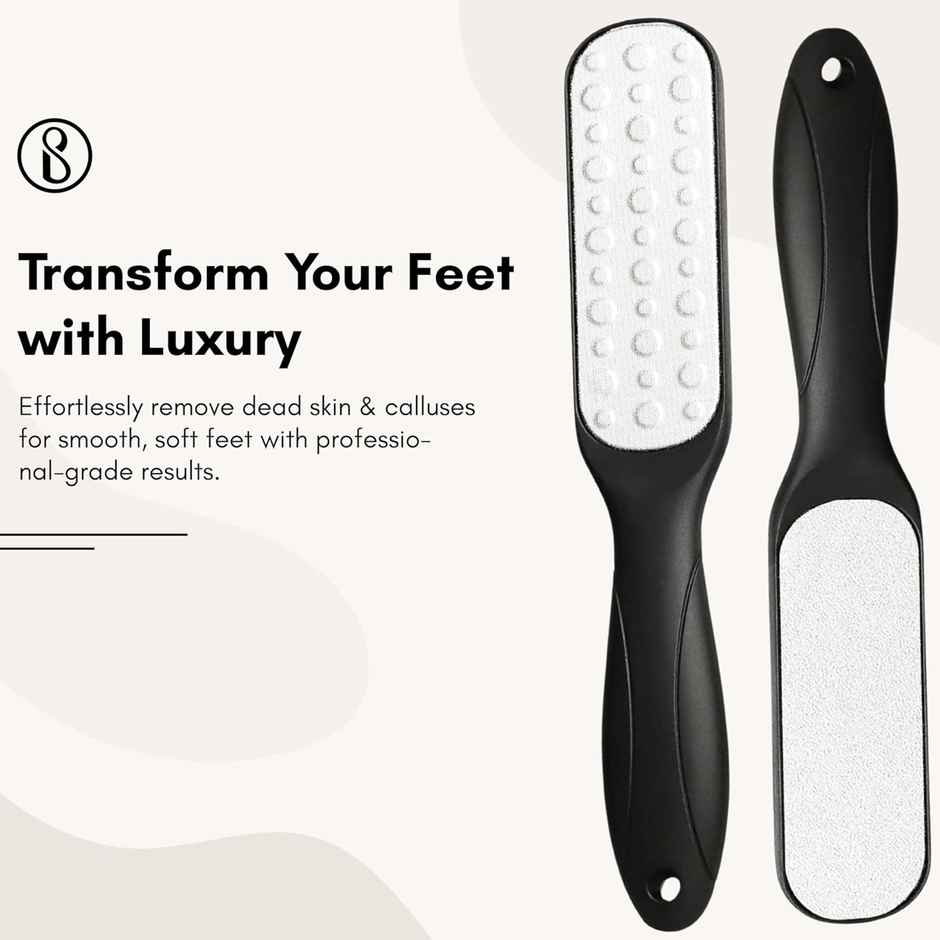 Beaute Secrets Double Sided Foot File Scrubber Dead Skin Callus Remover Pedicure Tool