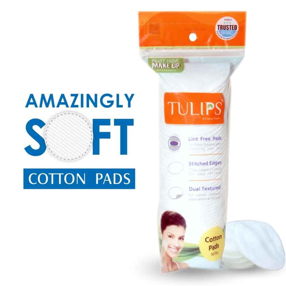 Tulips White Cotton Pads