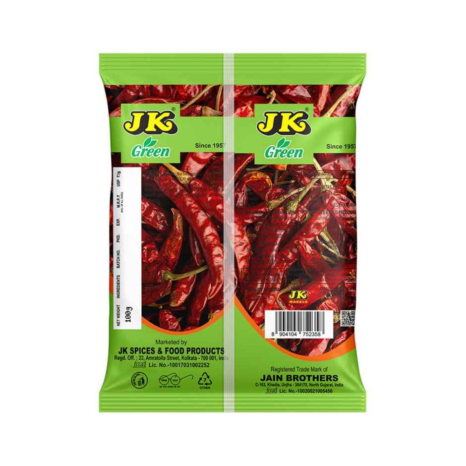 Jk Green Red Chilli Hot Whole