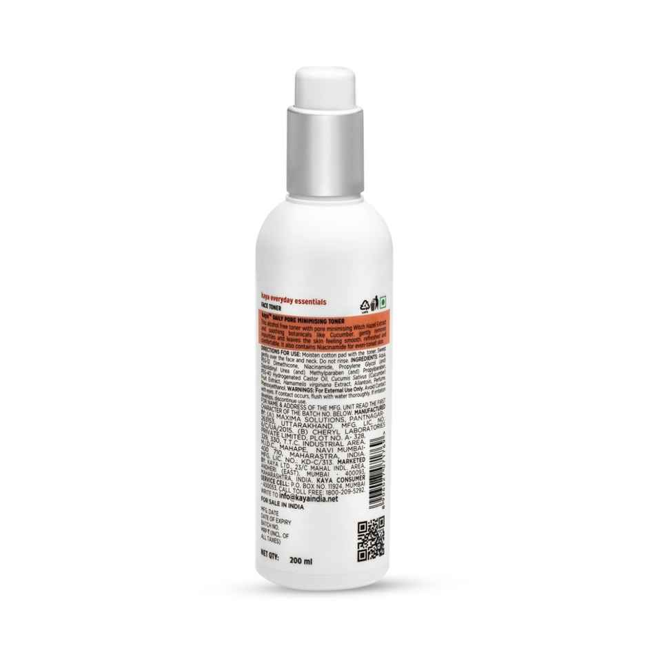 Kaya Daily Pore Minimising Toner Alcohol Free Face Toner With Witch Hazel & Niacinamide
