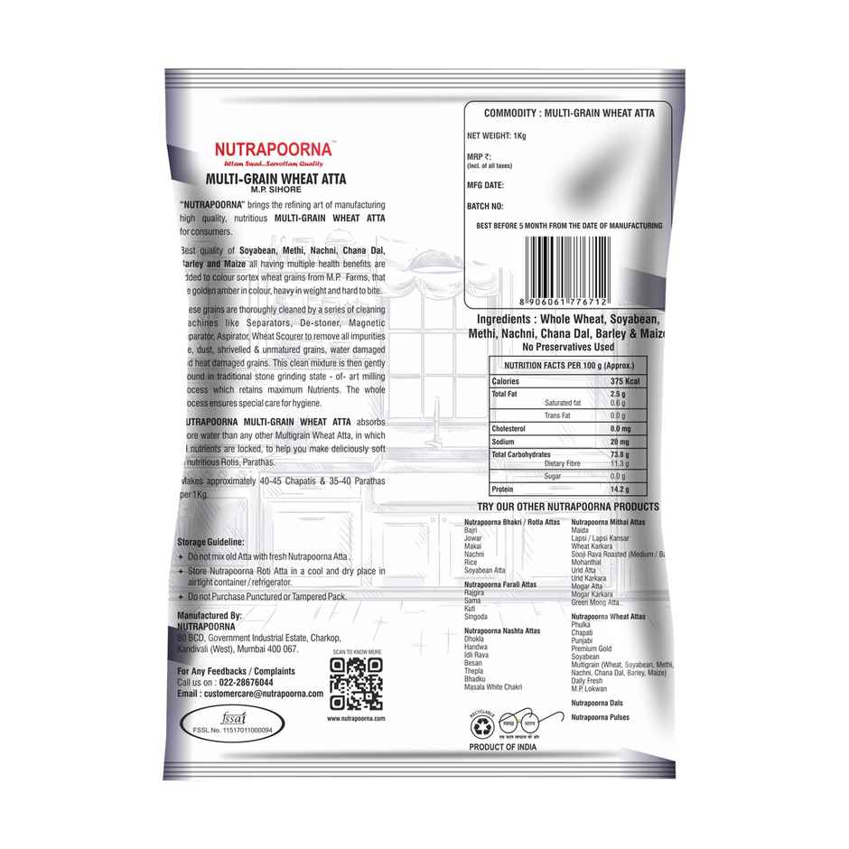 Nutrapoorna Multigrain Wheat Atta