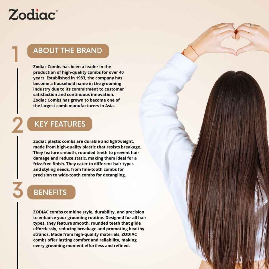 Zodiac King Comb | Light Brown