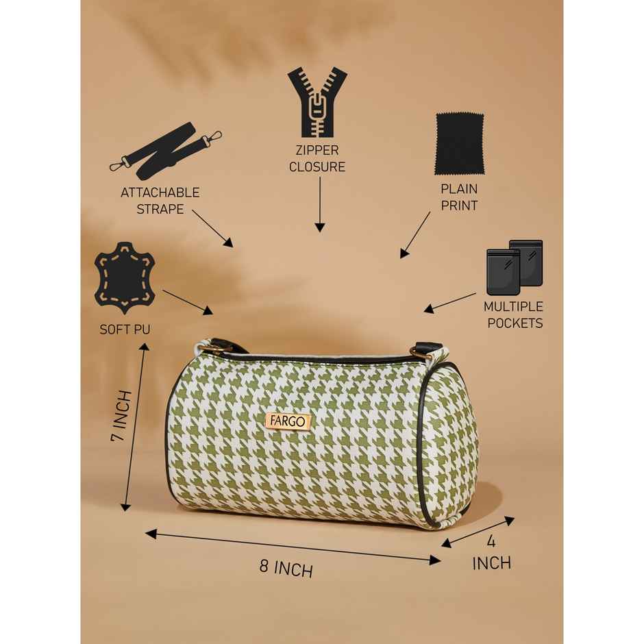 Fargo Stylish Green Sling Bag