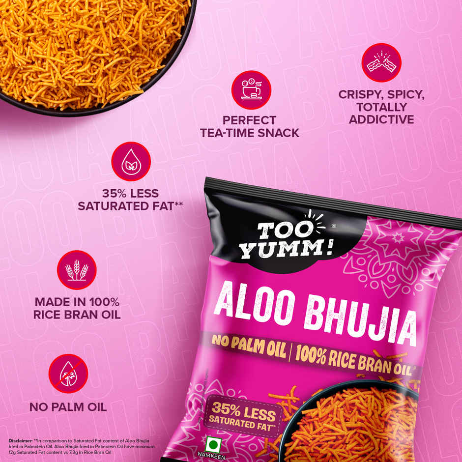 Too Yumm! Aloo Bhujia | No Palm Oil | 35% Less Saturated Fat
