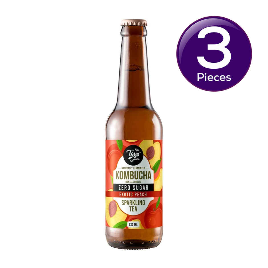 Toyo Kombucha Zero Sugar Exotic Peach Kombucha Combo