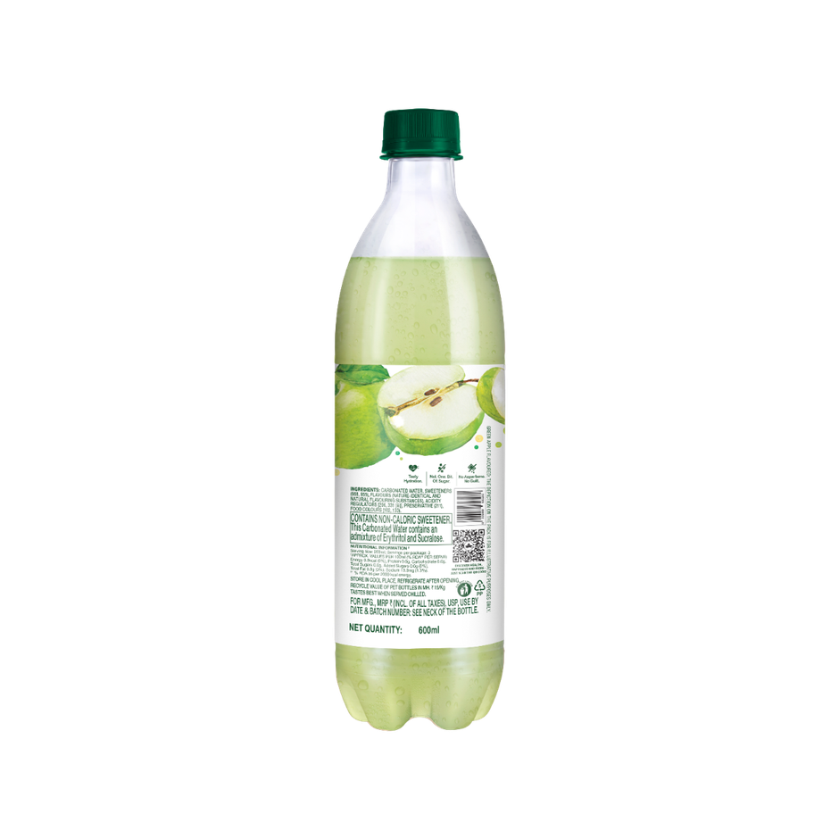 Paper Boat Zero Sugar Green Apple Sparkling Water | Sugar Free Cold Drink