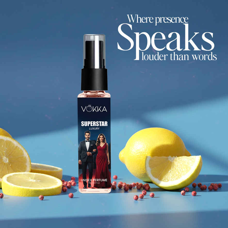Vokka Pocket Perfume Superstar Unisex Luxury Lemon Pepper Floral