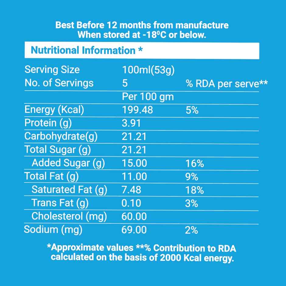 Dairy Day Premium Vanilla Ice Cream Tub | Smooth & Indulgent