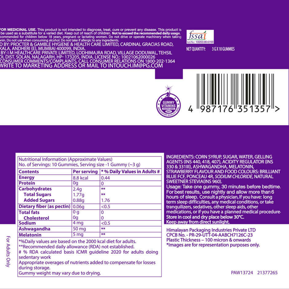 Vicks ZzzQuil Natura Sleep Gummies With Melatonin & Ashwagandha