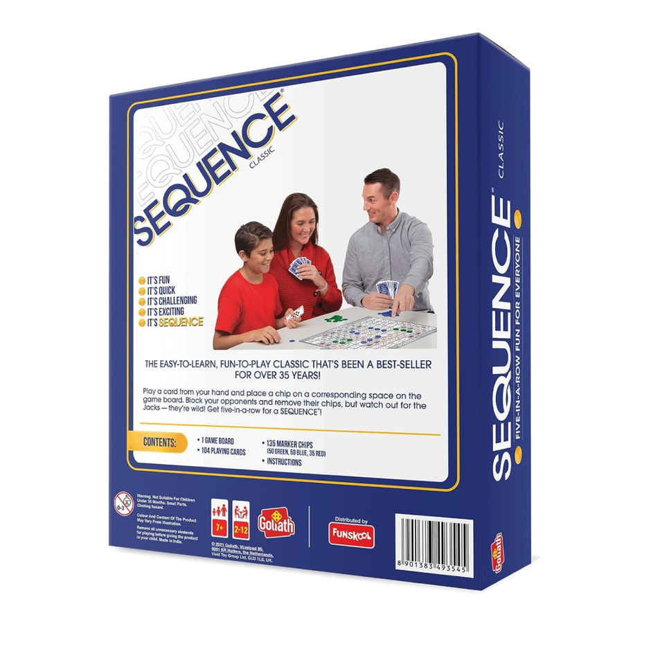 Funskool The Original Sequence Game | 2-12 Player | 7+ Years