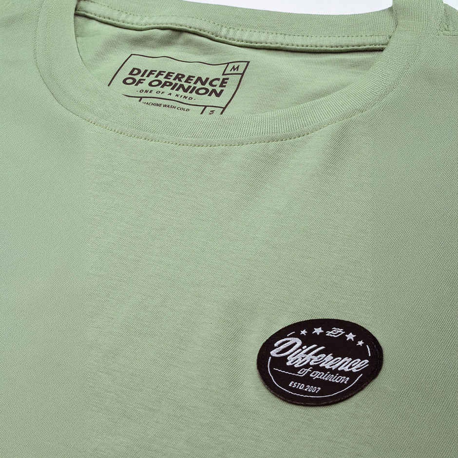 Difference of Opinion Men T-shirt - Pista Green | Classic Fit | S