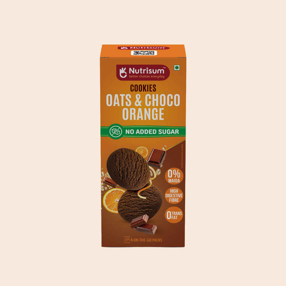 Nutrisum Oats Cookies - No Added Sugar - Chocolate Orange