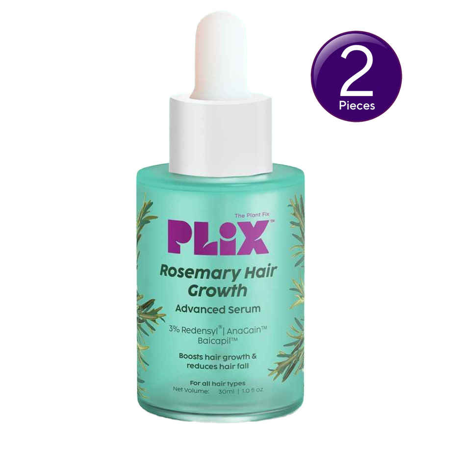 Plix The Plant Fix Rosemary Advanced Hair Growth Serum, Reduces Hair Fall & Promotes Hair Growth Combo