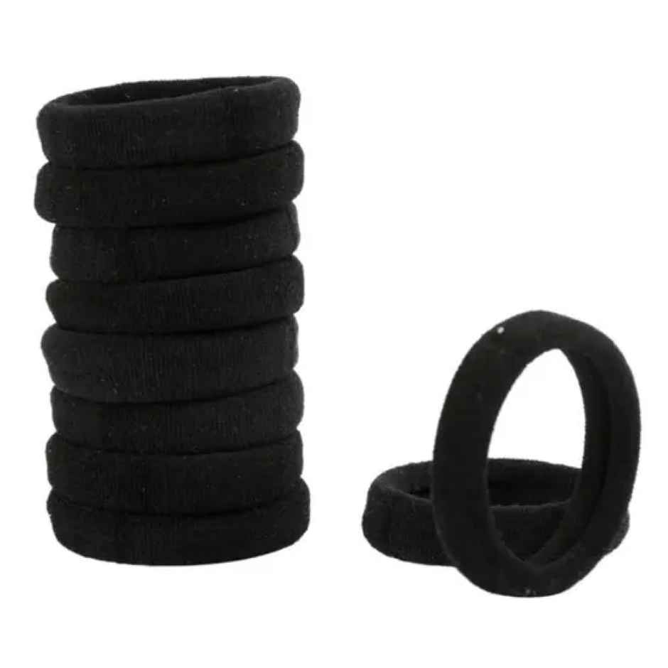 Pichai Rubber Hair Ties | Black | Durable & Stretchable