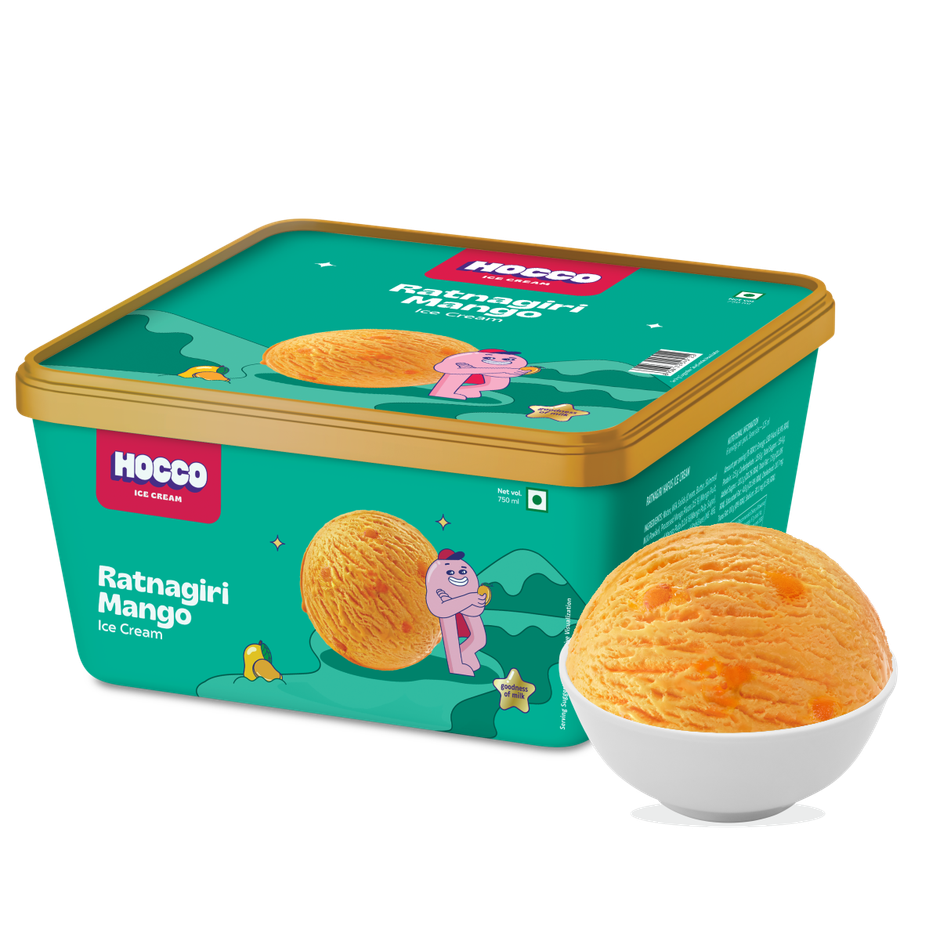 Hocco Ratnagiri Mango Ice Cream Tub