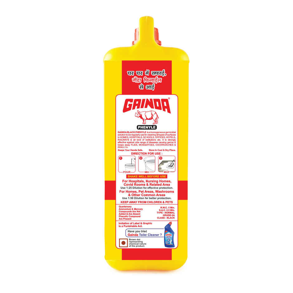 Gainda Black Phenyle Surface Disinfectant, Floor Cleaner Kills 99.9% Germs