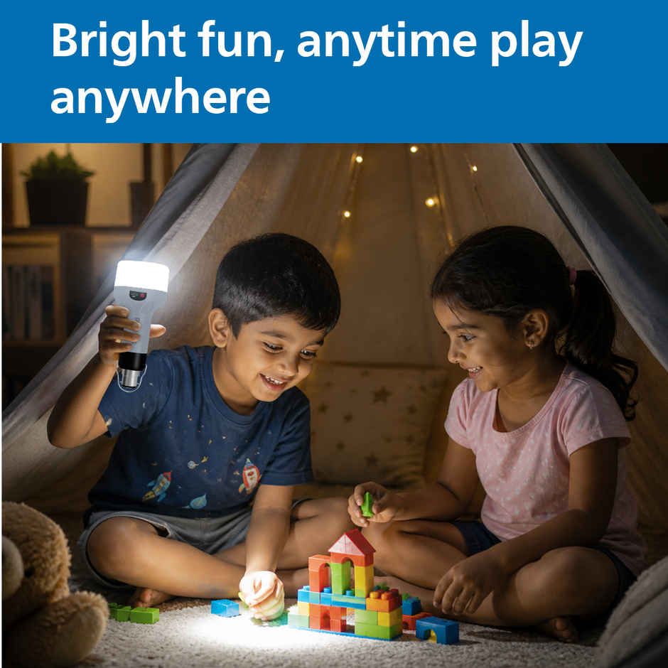 Philips Emer Zenith LED Bulb | 9 W | Cool White | B22 | 9 Hrs | Grey