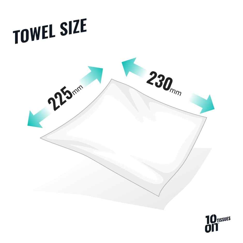 10'ON Lite Kitchen Towel Pack | 60 Pulls x 2 Roll