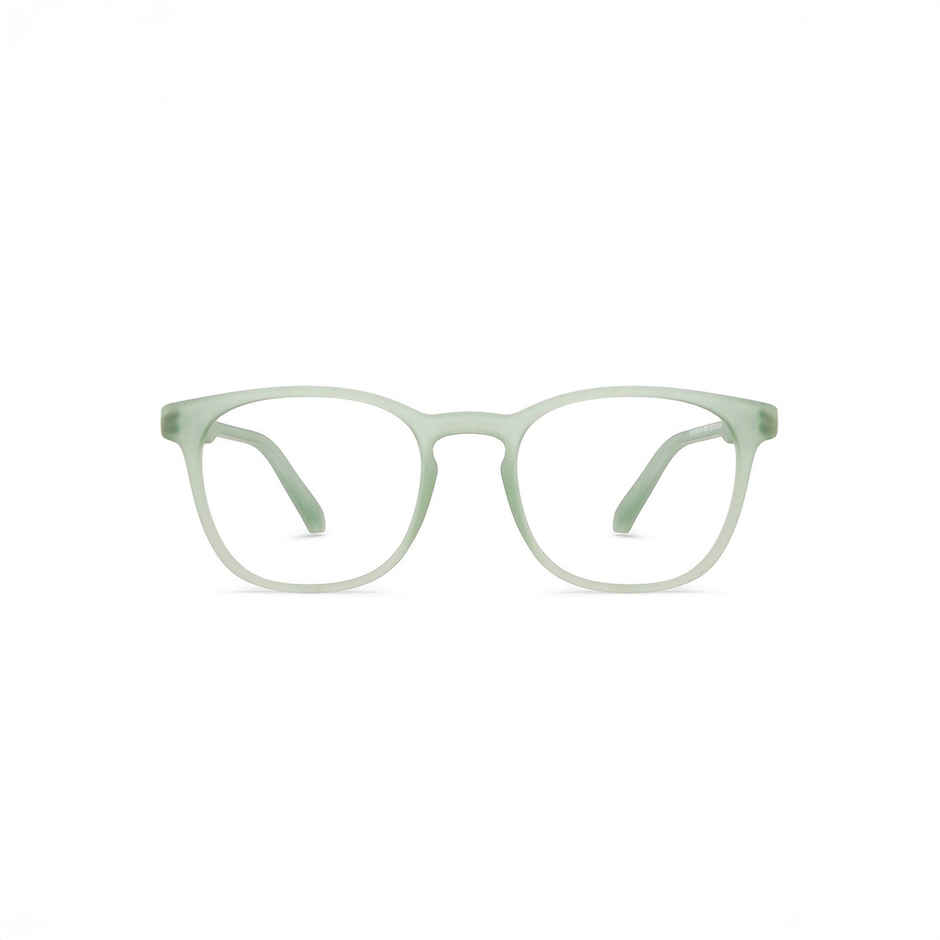 Lenskart Hustlr Unisex Solid TR90 Computer Glasses | Jade Green - M