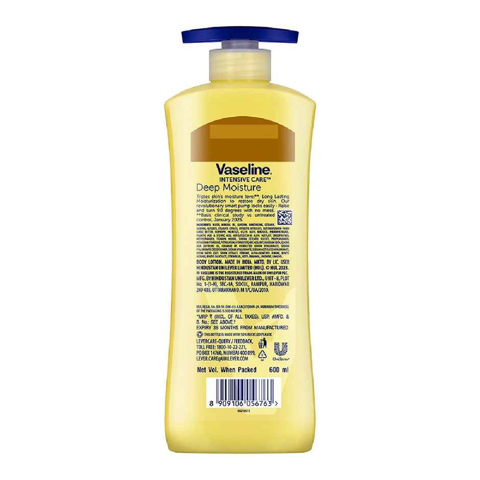 Vaseline Deep Moisture Body Lotion With Ceramide Hyaluron | 10X More Moisture| For Dry Skin