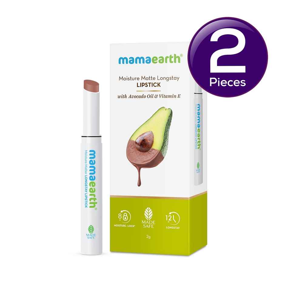 Mamaearth Moisture MatteLipstick - Espresso Brown | Smudge Proof Combo