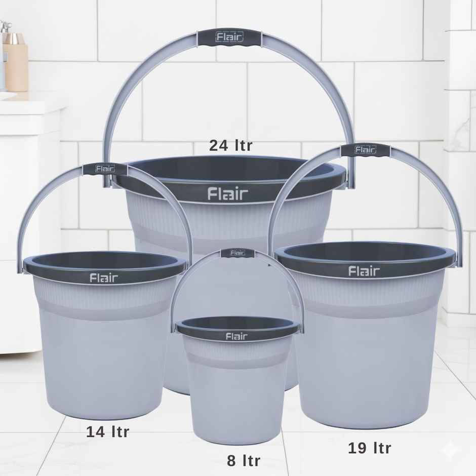 Flair Estella Home Bucket | 14 L | Grey