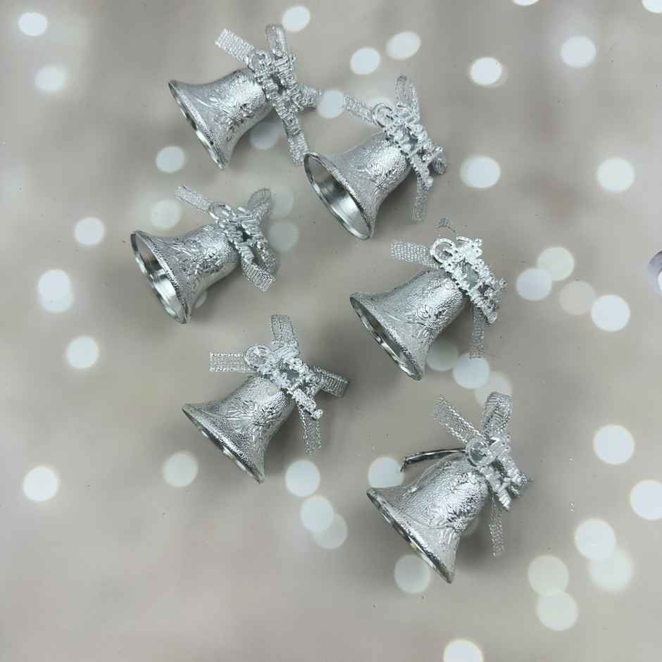 Christmas Decor Shiny Bells | Silver | Gullak