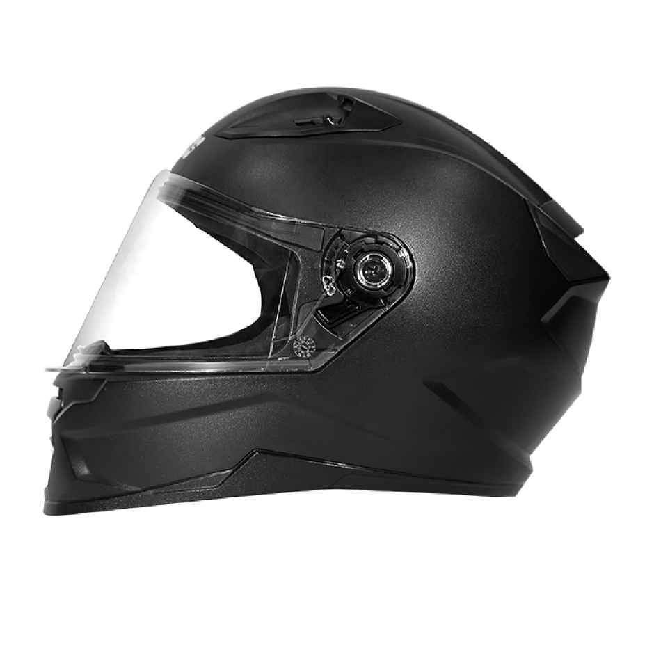 Studds Raider Street Isi Certified Full Face Helmet For Men With Clear Visor | Black - L