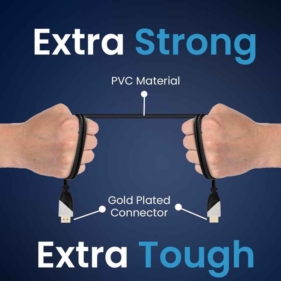 Portronics Konnect Sync 3M Cord Length Hdmi Cable