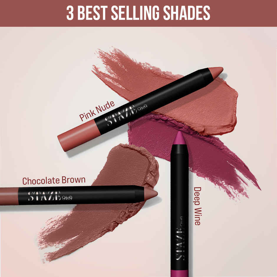 Staze 9to9 The Signature Lip Crayons - Lipstick Set
