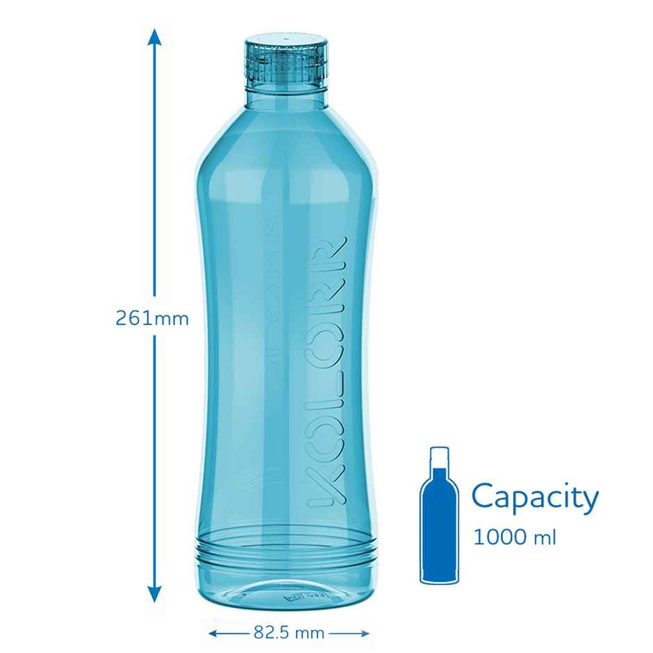 Kolorr Spectre Bottle 1L | Blue Stylish blue bottle | lightweight and durable or for outdoor use