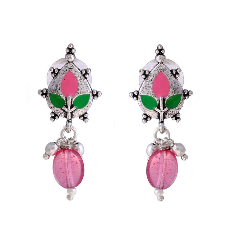 Voylla Bagh E Fiza Colourful Drop Earrings