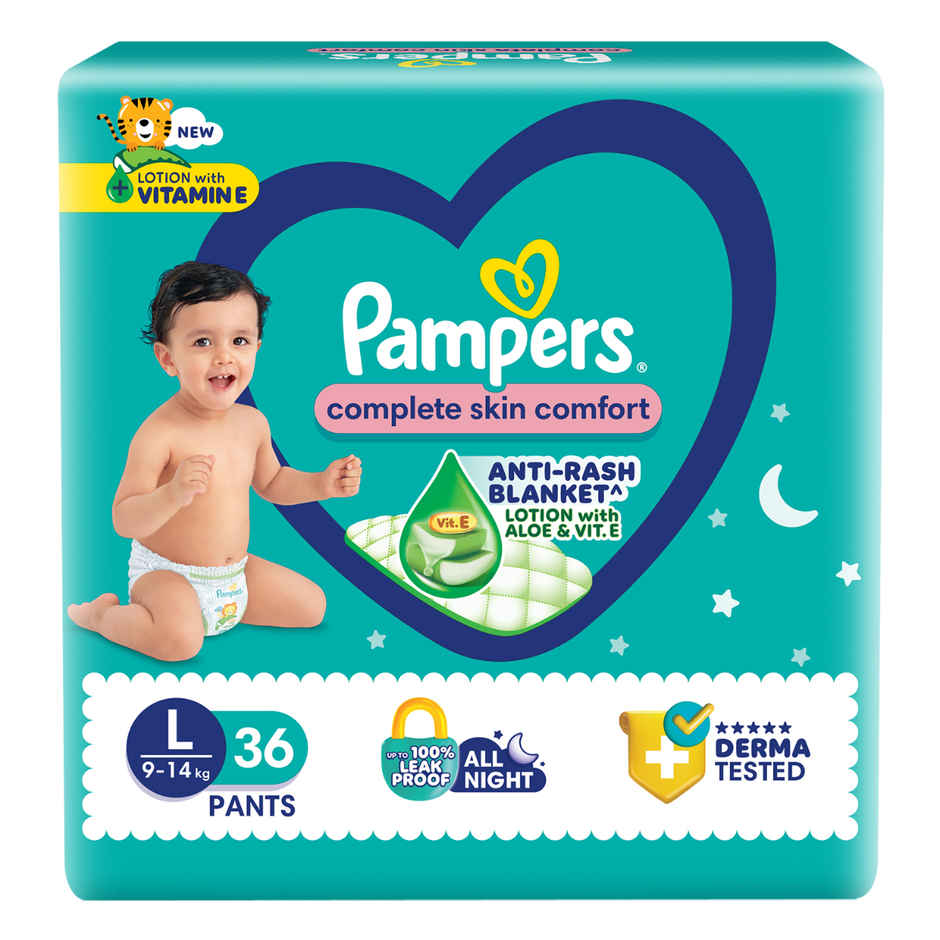 Pampers All Round Protection Baby Diapers | Pant Style | L | 36 pcs