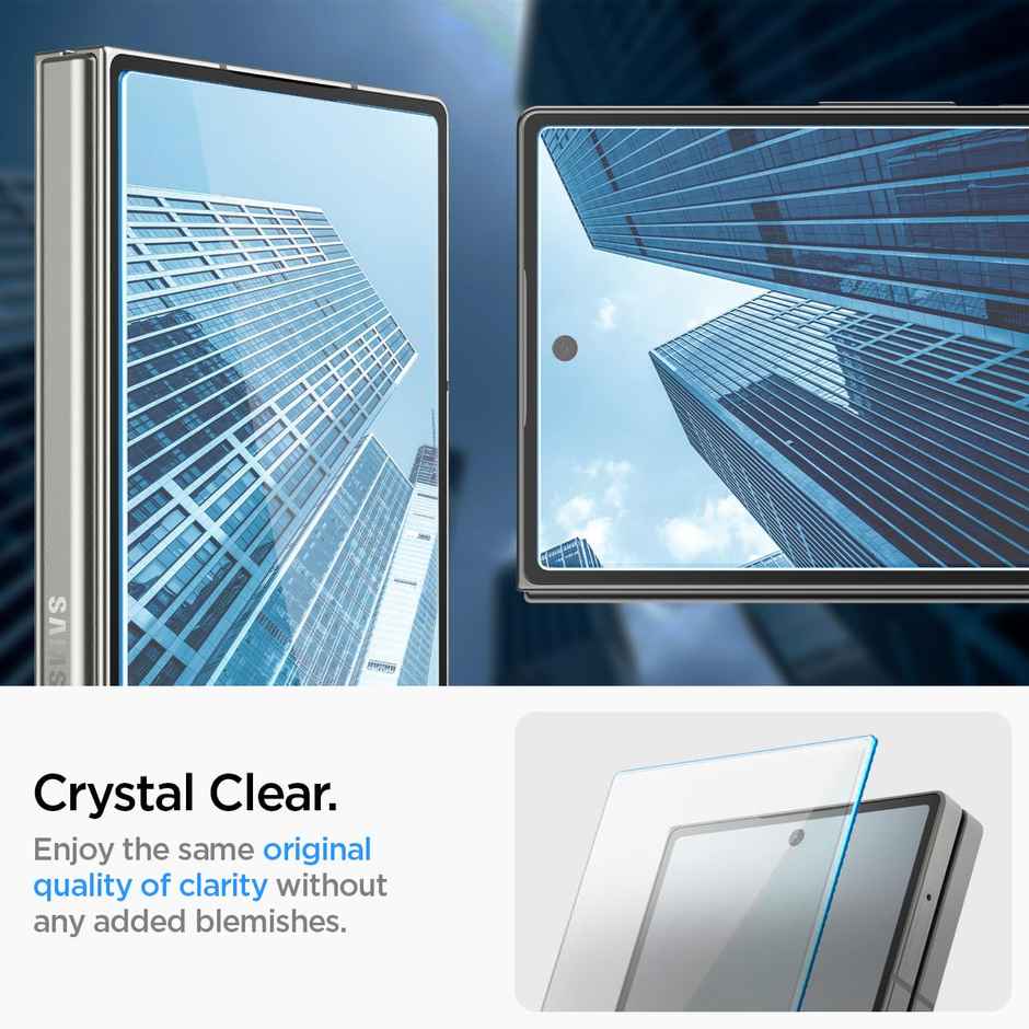 Spigen Ez Fit Tempered Glass Screen Protector Guard For Samsung Galaxy Z Fold 6 Smartphone (2 Pack)