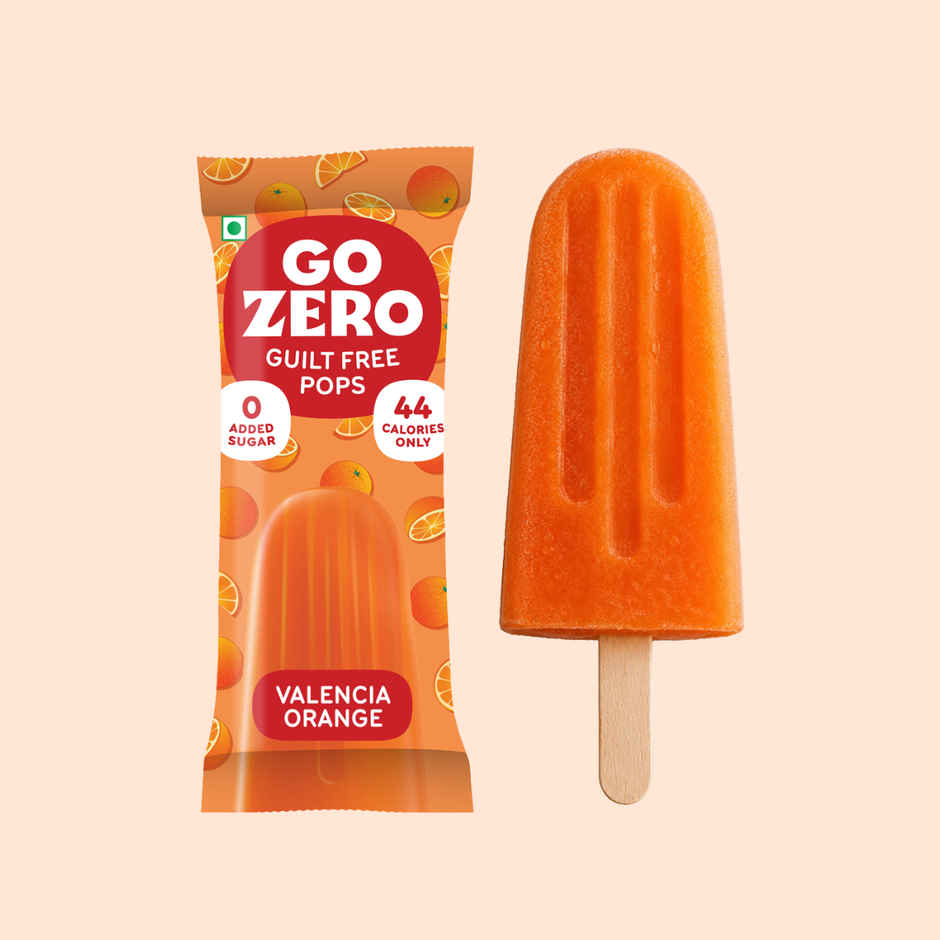 Go Zero Valencia Orange Guilt Free Fruit Pops