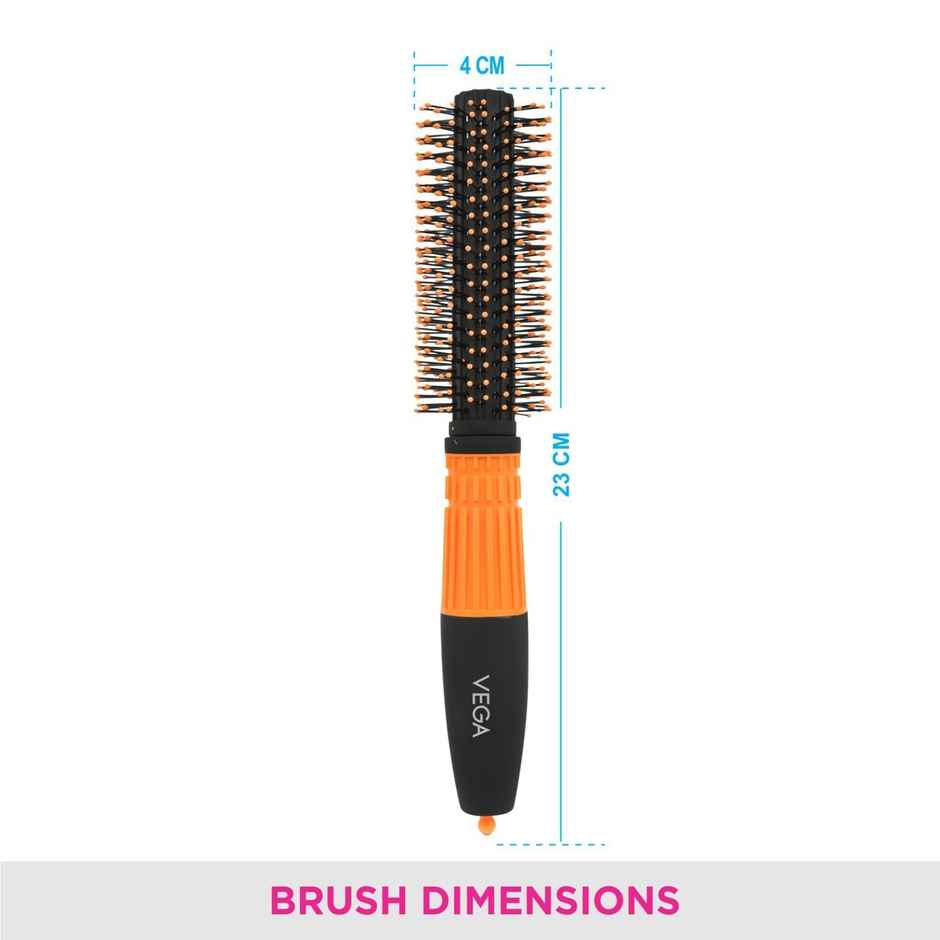 VEGA Round Hair Brush for Adding Curls| Volume and Waves in Hair| Men and Women|E15-RB