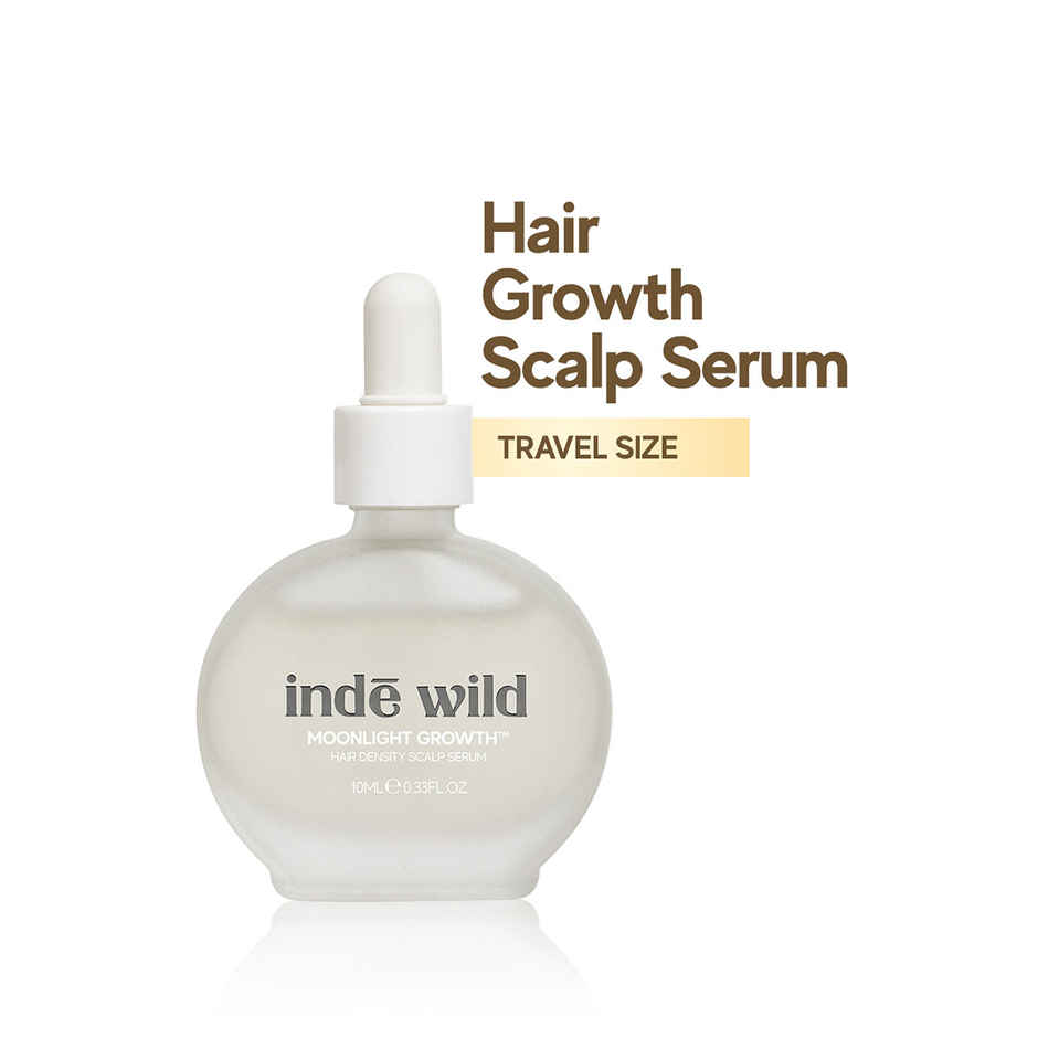 inde wild Moonlight Scalp Serum with Moringa, Bhringraj & Amla | Healthy Scalp & Hair Density
