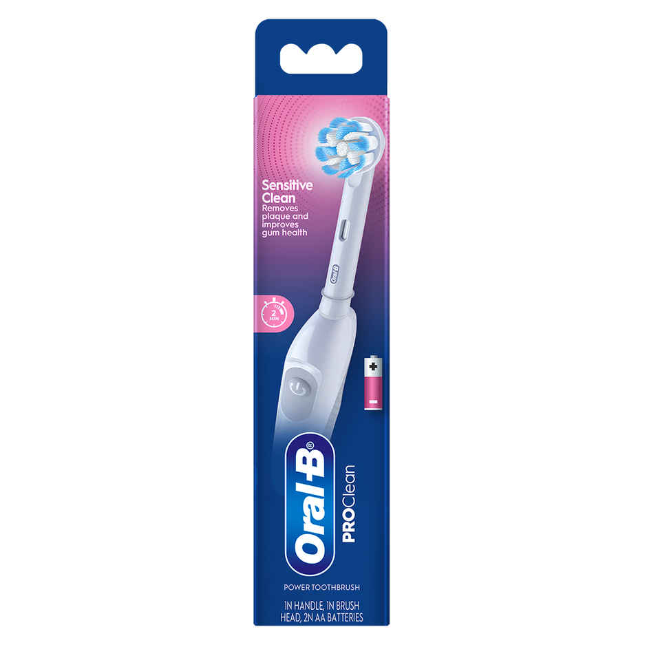 Oral-B Pro Expert Battery Operated With Replaceable Brush Head Electric Toothbrush (White)